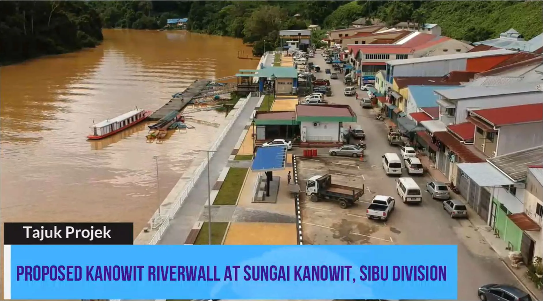 Kanowit Riverwall at Sg. Kanowit, Sibu Division